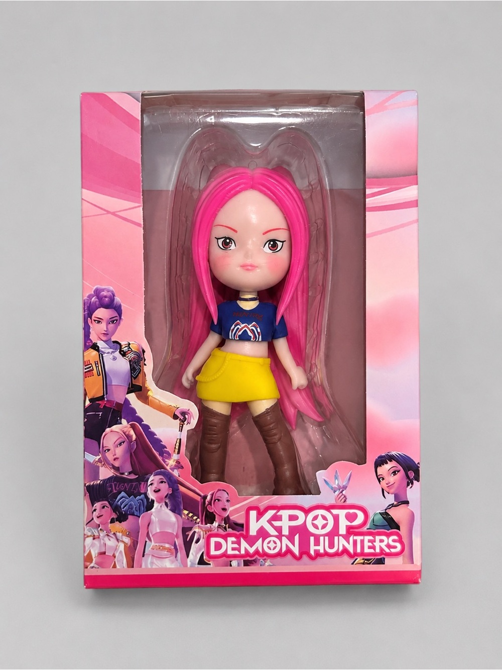 K-Pop Demon Hunters Mira Figure Doll – Pink Hair Collectible